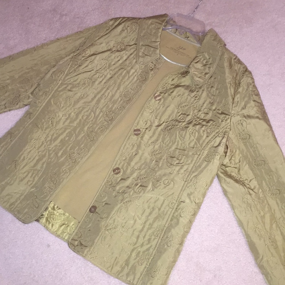 J. Jill Silk jacket and long sleeve set